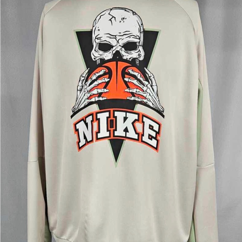 New XL Nike Zip Up Skull Gang Mint Green Track Jacket Coat - Picture 5 of 8